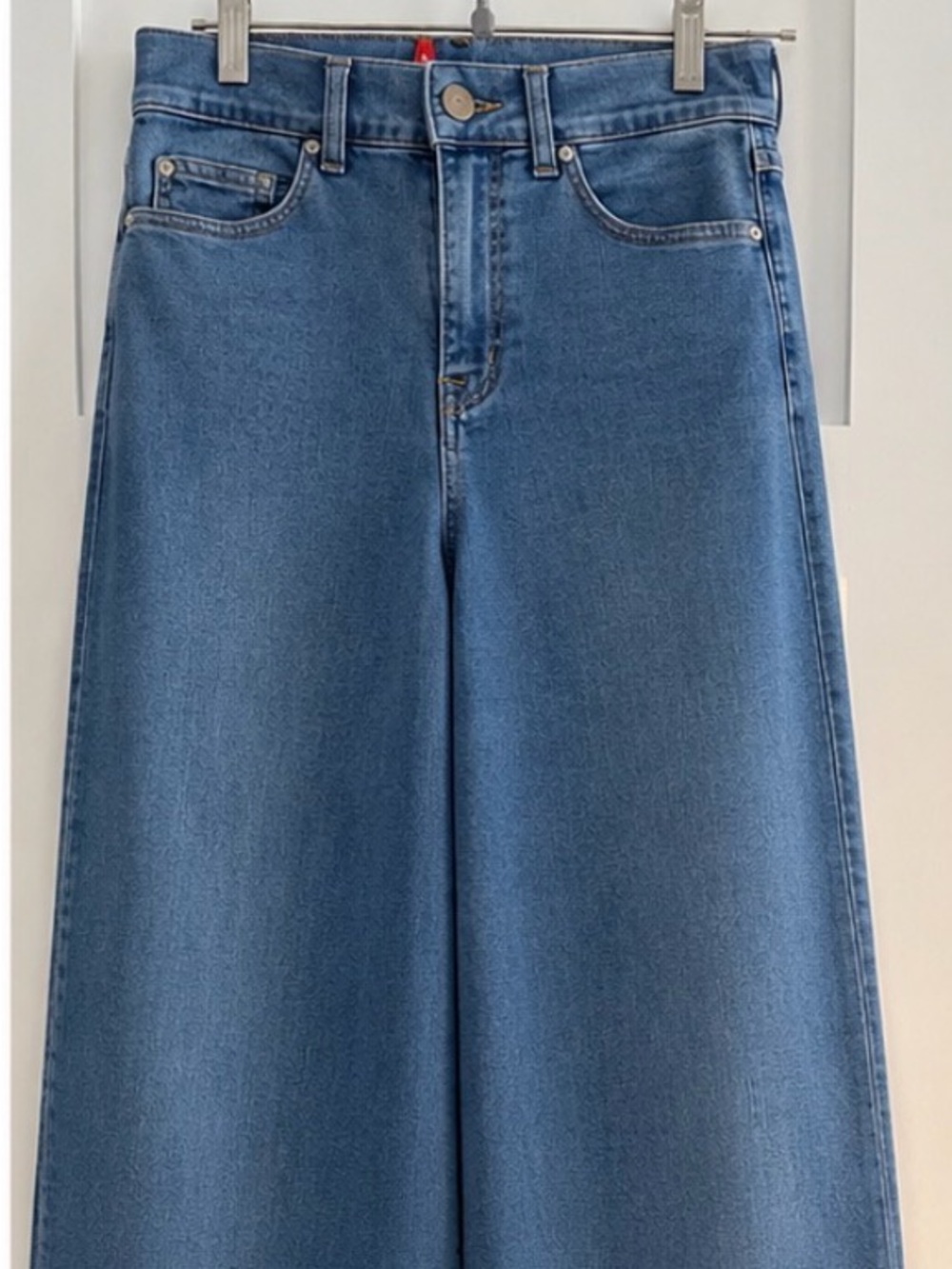 SPANX Medium Blue Wide-Leg High Rise Jeans Small/petite